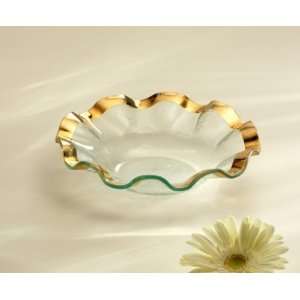 Ruffle soup bowl Handmade glass 10 soup bowl produced in the U.S.A 