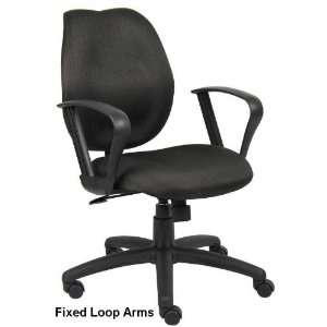  Ergonomic Task Chair with Fixed Arms