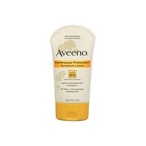 Aveeno Continuous Protection Sunblock Lotion SPF 55 (Quantity of 4)