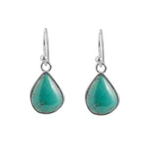  Barse Sterling Silver Turquoise Teardrop Earrings Jewelry