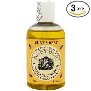  Burts Bees Baby Bee Nourishing Baby Oil, 4 Ounce Bottles 