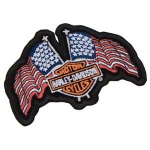  USA Flags Patch   Harley Davidson Automotive