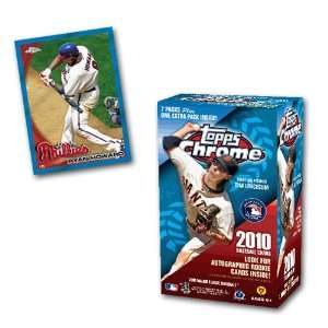  Topps T10BBCB 2010 Topps Chrome MLB Blaster  8 packs 