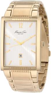 This Kenneth Cole square case shape KC9035 features a gold stainless 