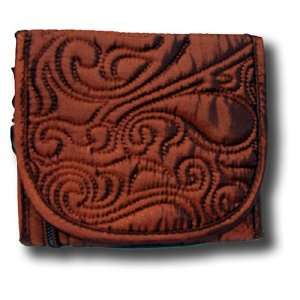 Donna Sharp Quilt Copper Paisley Small Quilted Wallet 12779