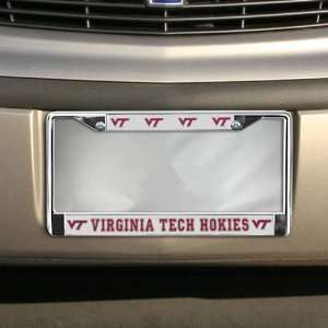  Virginia Tech Hokies Frost Chrome License Plate Frame 