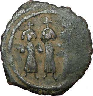 Heraclius, Constantine & Empress Martina Authentic Rare Ancient 
