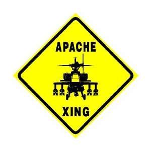  APACHE CROSSING military helicopter war sign