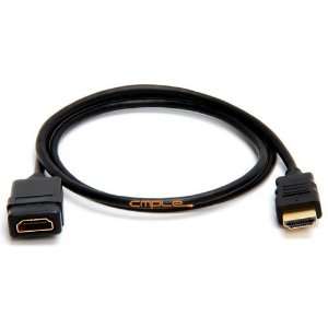  HDMI Cable M F Extension Gold Plated Connectors 3ft 