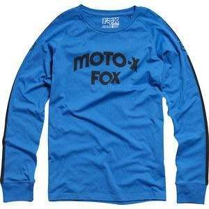  Fox Racing Hall of Fame Long Sleeve T Shirt   Small/Blue 