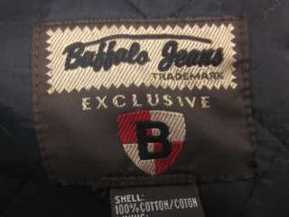BUFFALO JEANS Black Brown Faux Fur Jacket Coat Size P/S  