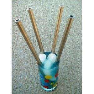  STAINLESS STEEL METAL DRINKING COCKTAIL STRAWS LARGEST 