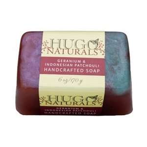    Hugo Naturals   Geranium and Indonesian Patchouli Bar Soap Beauty