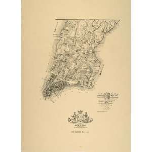   Print Ratzer Map Manhattan New York City 1767   Original Print Map