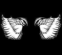 BACK ANGEL WINGS tattoo wing flying SHIRT 2X  