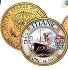 TITANIC RMS Ship *100th Anniversary* 24K Gold U.S.Kennedy Half Dollar