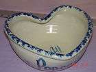 rare casey pottery hand turned marshall tx popcorn heart shaped