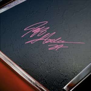  Jeff Gordon Signature Pink Decal Truck Window Pink Sticker 