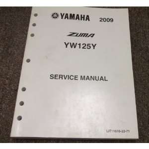  2009 Yamaha ZUMA YW125Y Service Shop Repair Manual OEM 