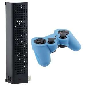   USB Cooling Fan +Case Skin Cover for SONY PlayStation 3 Video Games