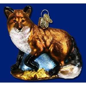 RED FOX Woodland Animal Ornament Old World Christmas 
