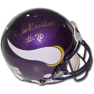  Jim Marshall Minnesota Vikings Autographed Helmet Sports 