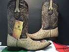 CUADRA OSTRICH chihuahua style MENs COWBOY BOOT size 9 western