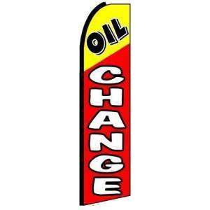  Oil Change Extra Wide Swooper Feather Business Flag 