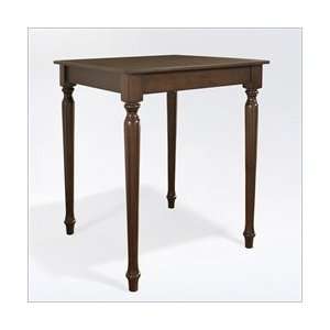    Turned Leg Pub Table in Vintage Mahogany Finish. Furniture & Decor