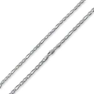   Silver Italian 24 Figaro Marina Chain Necklace 4.5mm Jewelry