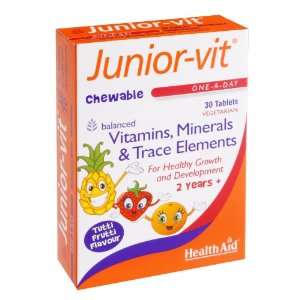 Health Aid Junior vit   Chewable (Tutti fruity Flavour) (Age 2 plus 