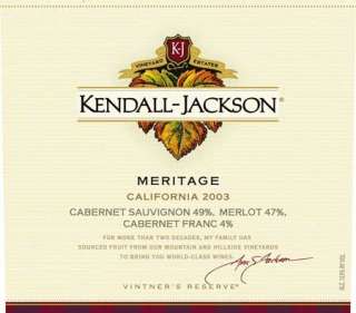   all kendall jackson wine from other california bordeaux red blends