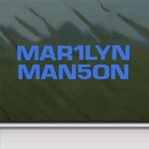  Marilyn Manson Blue Decal Metal Band Truck Window Blue 