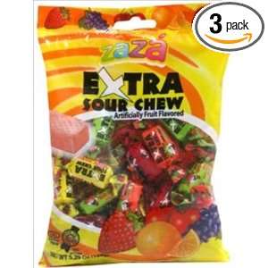 Extra Sour Chewy Kosher Candy (Small) 3 Packs  Grocery 