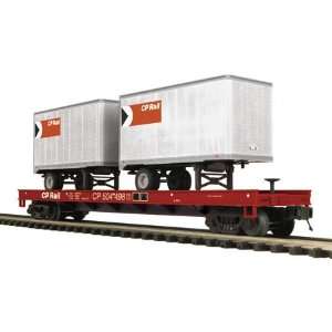  O Flat w/2 20 Trailers, CPR MTH2098731 Toys & Games