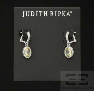 Judith Ripka Sterling Silver & 18K Gold Yellow Diamonique Dangle 