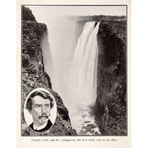  1925 Print Victoria Falls Africa Waterfalls Dr. David 