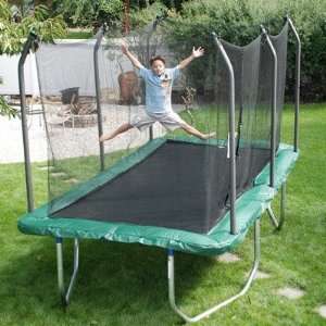   14 Rectangle Trampoline with Safety Enclosure Patio, Lawn & Garden