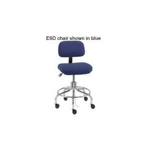 Adjustable 21 28.5 ESD Safe Charcoal Cloth Chair with Aluminum Base 