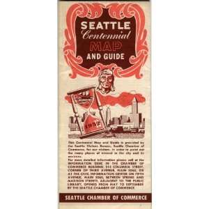  Seattle Centennial Map and Guide Seattle Chamber of 
