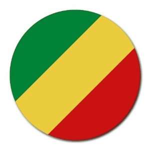  Congo Flag Round Mouse Pad