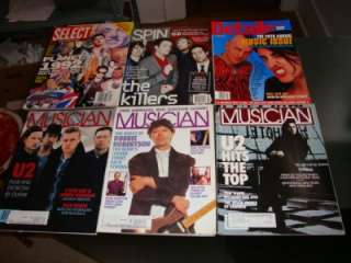LOT OF 12 MUSIC MAGAZINES DATED 1983 TO 2005  