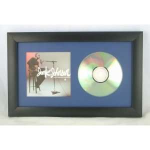 CD display frame Black w/ Blue mat for CD & Cover Art  