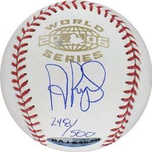  Albert Pujols Autographed 2006 World Series Baseball 