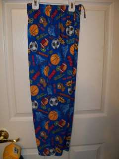 Sports Blue Sleep Lounge Pajama Pants Boys Size 6 / 8 NWT #2  