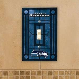  Seattle Seahawks Art Glass Light Switch Cover Single 