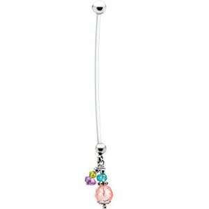  Handcrafted Semi Precious Bead Drop Pregnant Belly Ring Jewelry