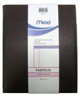 Mead 8.5 x 11 Padfolio Lined Paper Writing Pad Brown New Gift 
