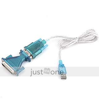 USB to 9/25 pin Serial RS232 Cable DB9/DB25 Adapter PC  