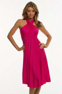 ELAN Convertible Jersey Pink Dress 8 way RL407 S,M,L  